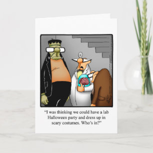 Funny Happy Halloween Greeting Card