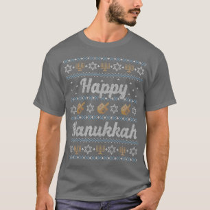 Funny Happy Hanukkah Ugly Sweater Gift Jewish Drei