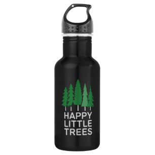 Funny Happy Little Trees Gifts Camping  532 Ml Water Bottle