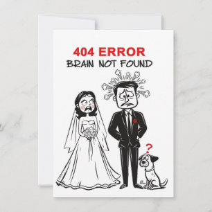 Funny happy marriage invitation