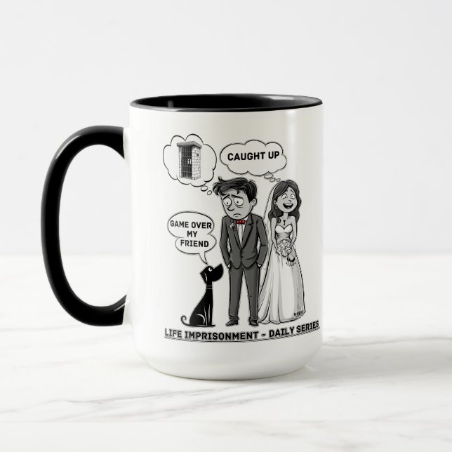 Funny happy marriage mug (Left)