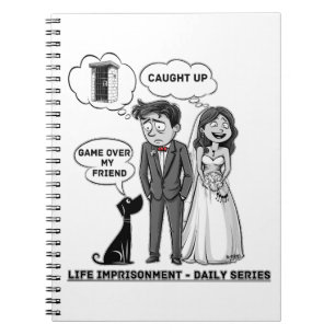Funny happy marriage notebook