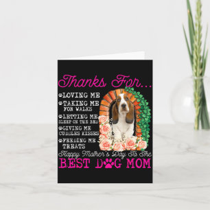 Funny happy mother's day dog mom cute basset hound card