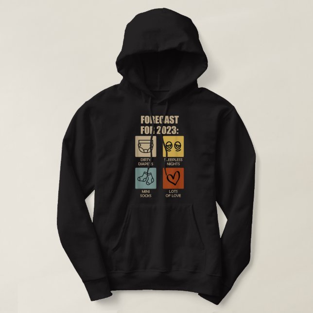 Funny Happy New Year 2023 On 2022 Off New Year's E Hoodie (Design Front)