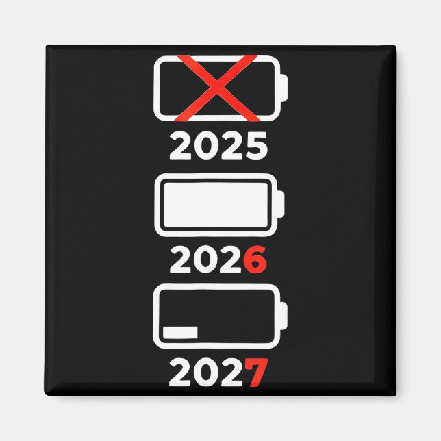 Funny Happy New Year 2026 2027 67 Meme Six Seven  Magnet (Front)