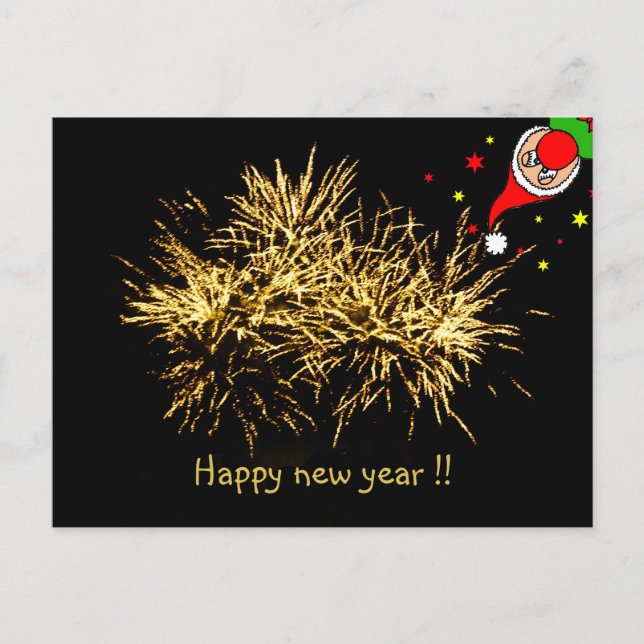 Funny happy new year!   postcard (Front)