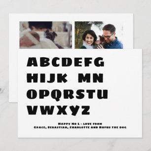 Funny Happy No L (Noel) Photo Personalized Card