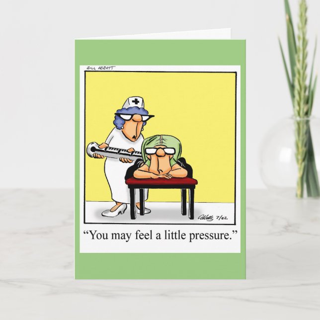 Funny Happy Nurses Day Greeting Card (Front)