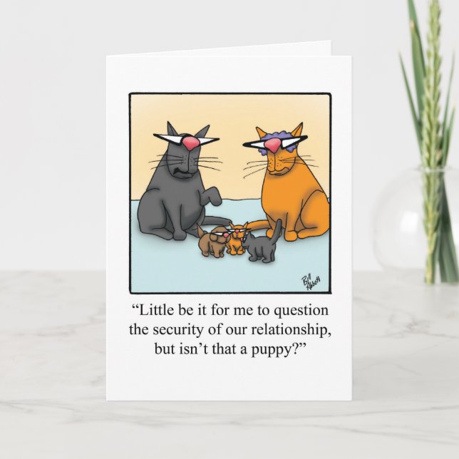 Funny Happy Pet Owner's Day Greeting Card (Front)