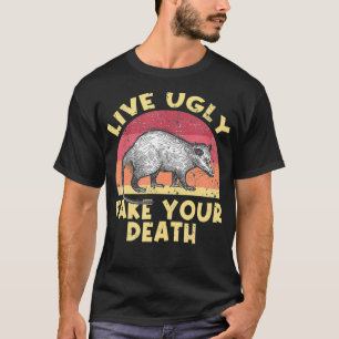 Funny Happy Possum Gifts Opossum Love Cool Animal  T-Shirt