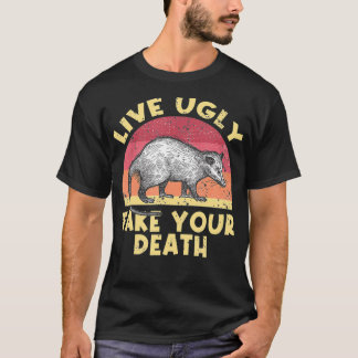 Funny Happy Possum Gifts Opossum Love Cool Animal  T-Shirt
