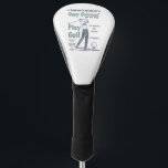 Funny Happy Retirement Golfer Theme Retro Golf Golf Head Cover<br><div class="desc">Funny golf theme for your favourite retired golfer. Monogrammed with name and date of retirement. Retro style play golf theme complete with swinging golfer,  golf ball and golf tee. Fun and practical gift.</div>