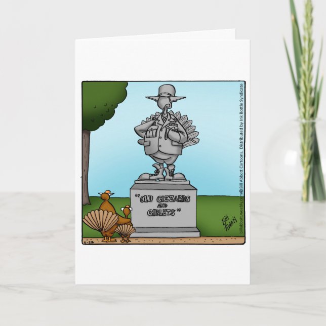 Funny Happy Thanksgiving Humor Greeting Card (Front)
