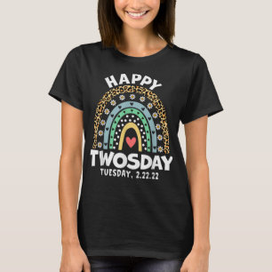 Funny Happy Twosday Tuesday February 22Nd 2022 Com T-Shirt
