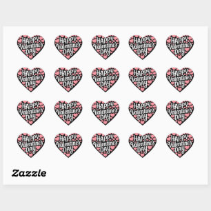 Funny Happy Valentines Day Heart Love Valentine Heart Sticker