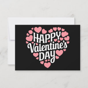 Funny Happy Valentines Day Heart Love Valentine  Thank You Card