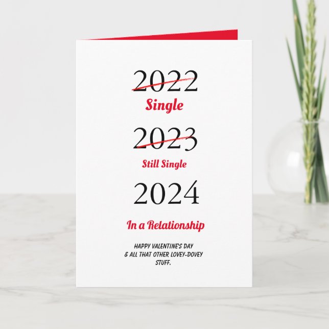 Funny Happy Valentine's Day Holiday Card (Front)