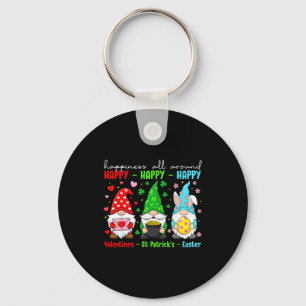 Funny Happy Valentines St Patrick Easter Holiday C Keychain