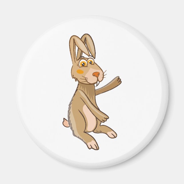 Funny Hare Magnet (Front)
