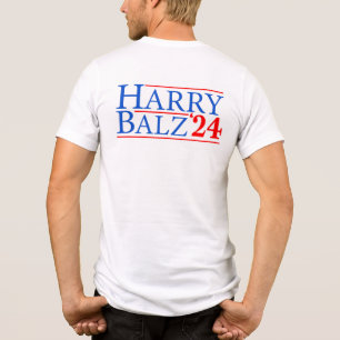 Funny Harris Walz 24 Harry Balz 2024 Meme Democrat Tri-Blend Shirt