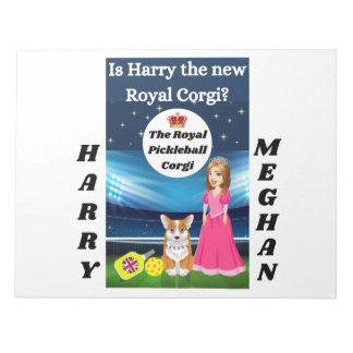 Funny Harry and Meghan Large Writing Pad