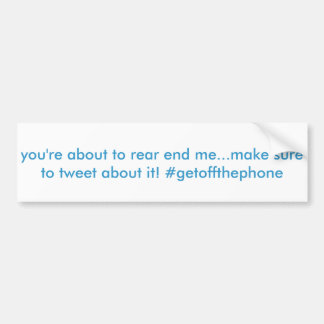 funny hashtag twitter bumper sticker