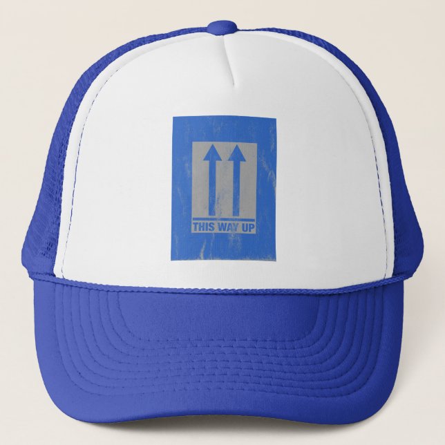 Funny hat 'This way up' sign (Front)