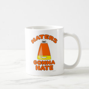 Funny Haters Gonna Hate Candy Corn Cartoon Coffee Mug