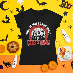 Funny Haunted House Halloween Mom T-Shirt