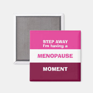 Funny HAVING A MENOPAUSE MOMENT Magnet
