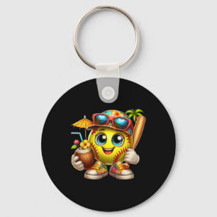 Funny Hawaii Softll Ll Hawaiian Tropical Summer Va Keychain
