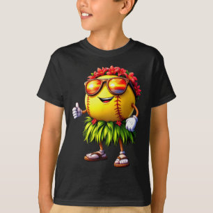 Funny Hawaii Softll Ll Hawaiian Tropical Summer Va T-Shirt