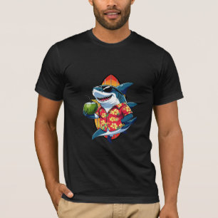 Funny Hawaiian Shark Drink Coconut" T-Shirt – Summ