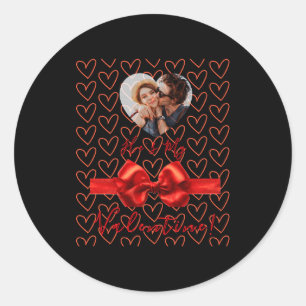 Funny He S My Valentine Womens  Classic Round Sticker