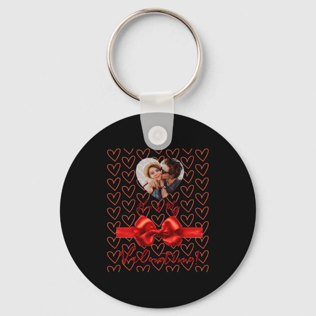 Funny He S My Valentine Womens  Keychain (Front)