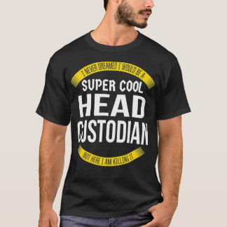 Funny Head Custodian Tshirts Gift Appreciation