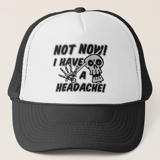 Funny Headache Skull hats (Front)