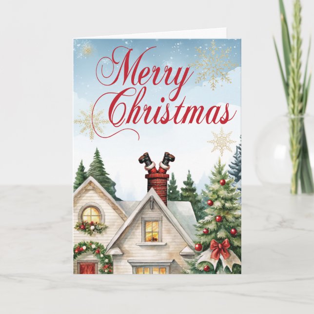 Funny Health Insurance Christmas Card (Front)