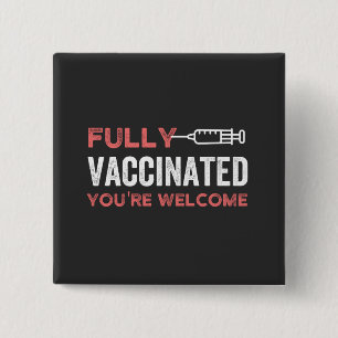 funny, health, pandemic, pro vaccine, science, qua 2 inch square button