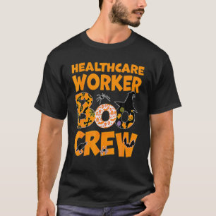 Funny Healthcare Worker Boo Crew Nurse Halloween C T-Shirt