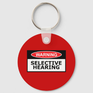 Funny hearing keychain