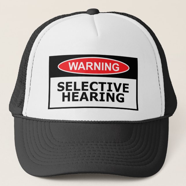 Funny hearing trucker hat (Front)