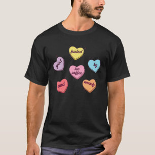 Funny Heart Candy Grad Tee Fueled Anxiety Ice Coff