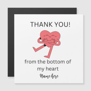 Funny Heart Carte de remerciements, Mariage Merci 