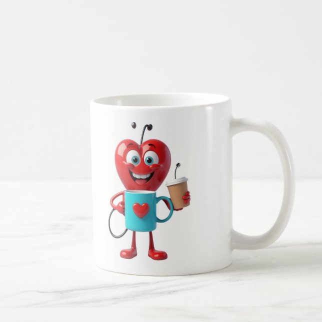Funny Heart Coffee Mug (Right)