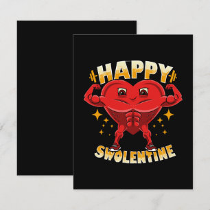 Funny Heart Gym Workout Valentine Gift Card