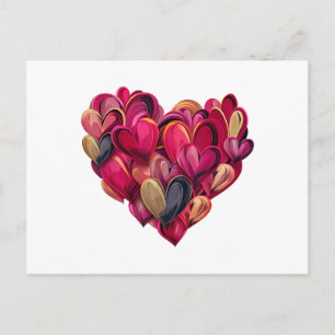 Funny Heart Love Graphic Valentine Men Women Kid Holiday Postcard