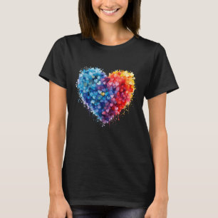 Funny Heart Love Graphic Valentine Men Women Kid O T-Shirt
