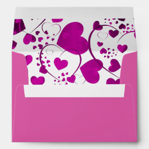 Funny Heart Pattern VI + your background colour Envelope