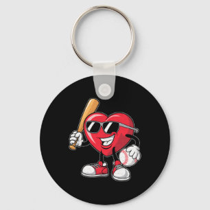 Funny Heart Playing Sell Valentines Day Boys Girls Keychain